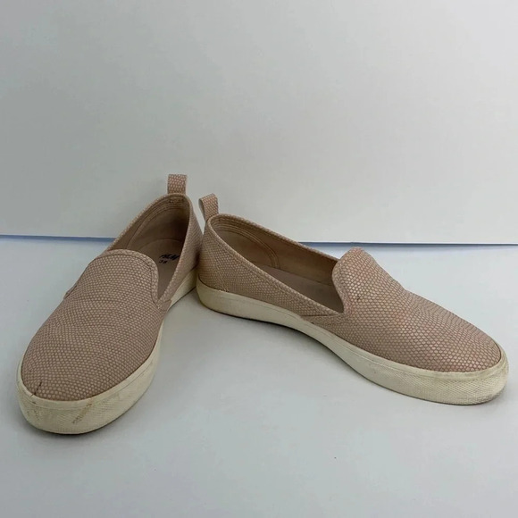 Vegan snakeskin faux leather Casual  business casual flat loafers slip on 7.5 - Picture 4 of 13